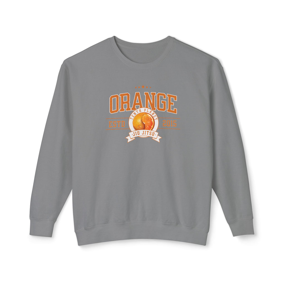10p Orange College Lightweight Crewneck Sweatshirt