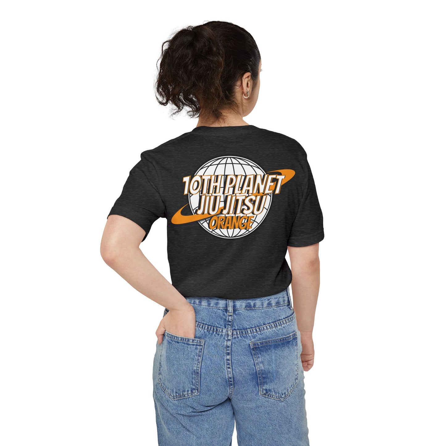 10p Orange toon Unisex Pocket T-shirt