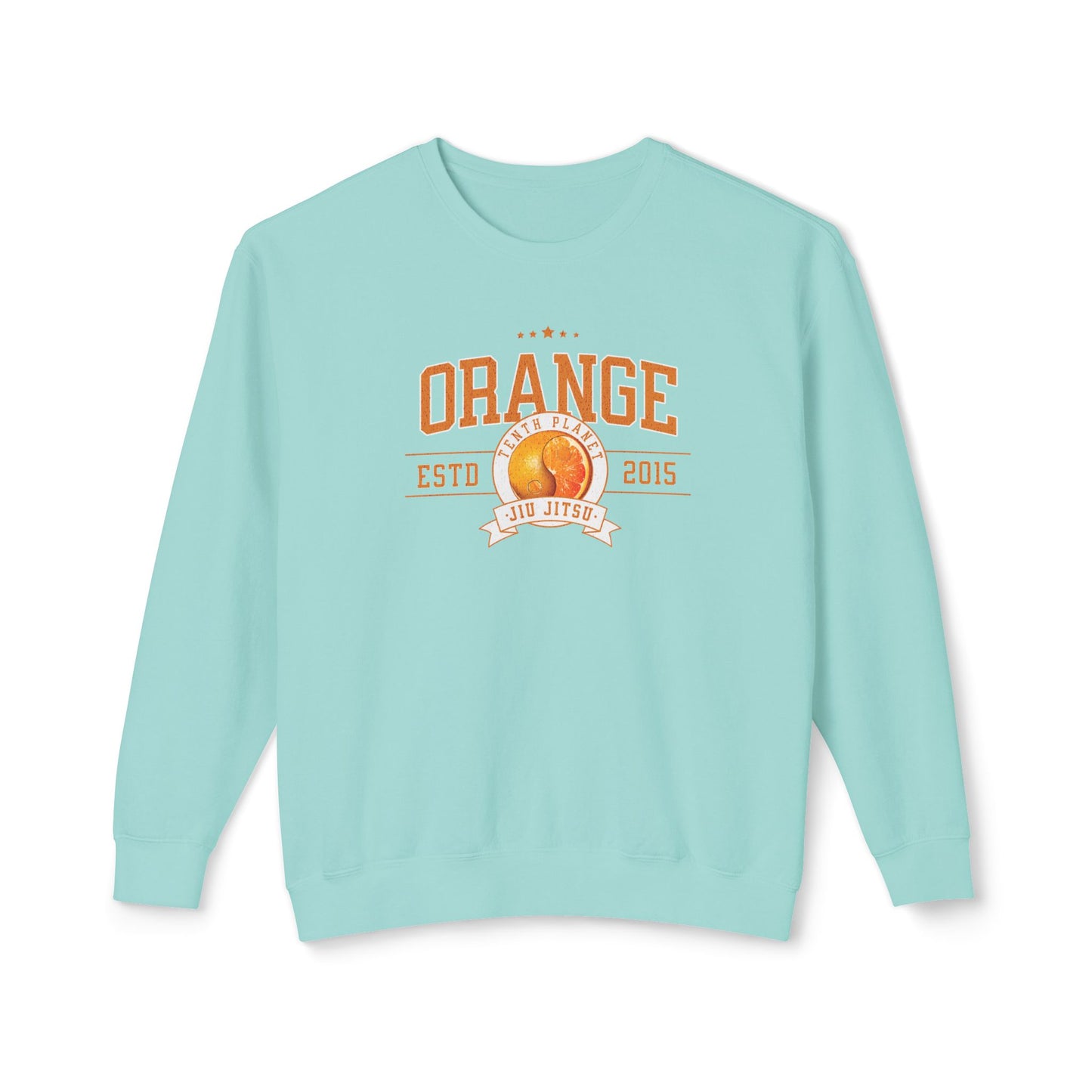 10p Orange College Lightweight Crewneck Sweatshirt