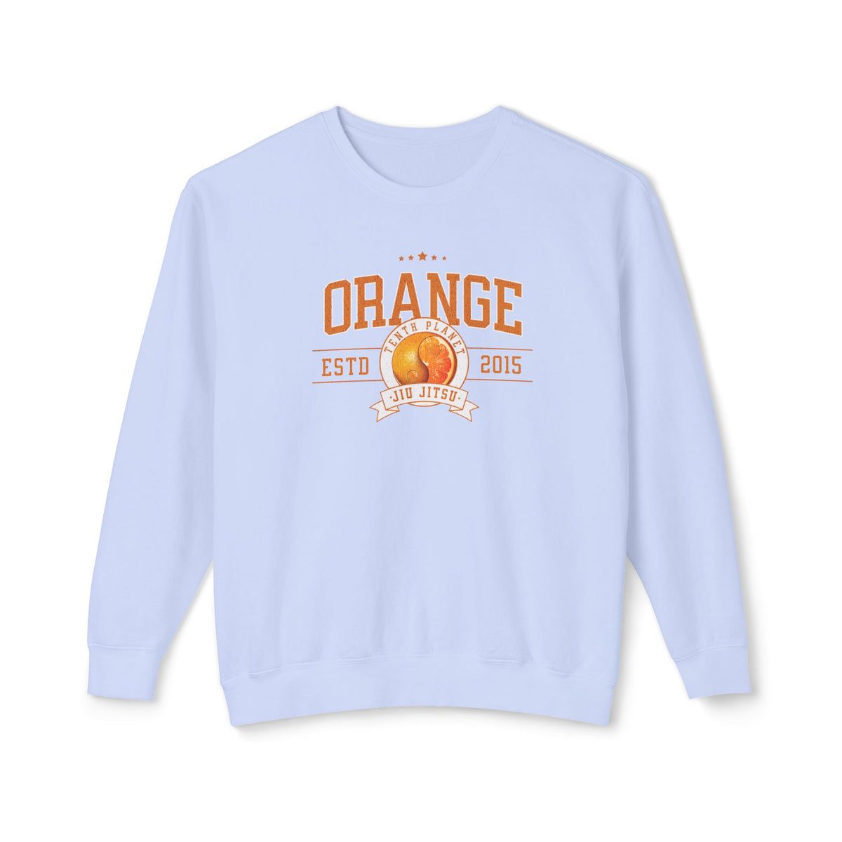 10p Orange College Lightweight Crewneck Sweatshirt