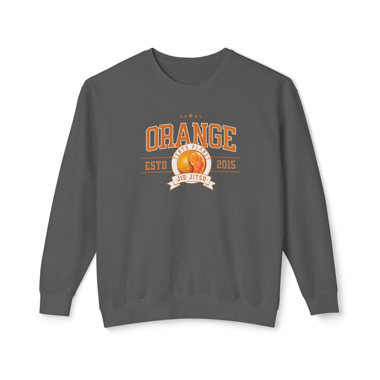 10p Orange College Lightweight Crewneck Sweatshirt