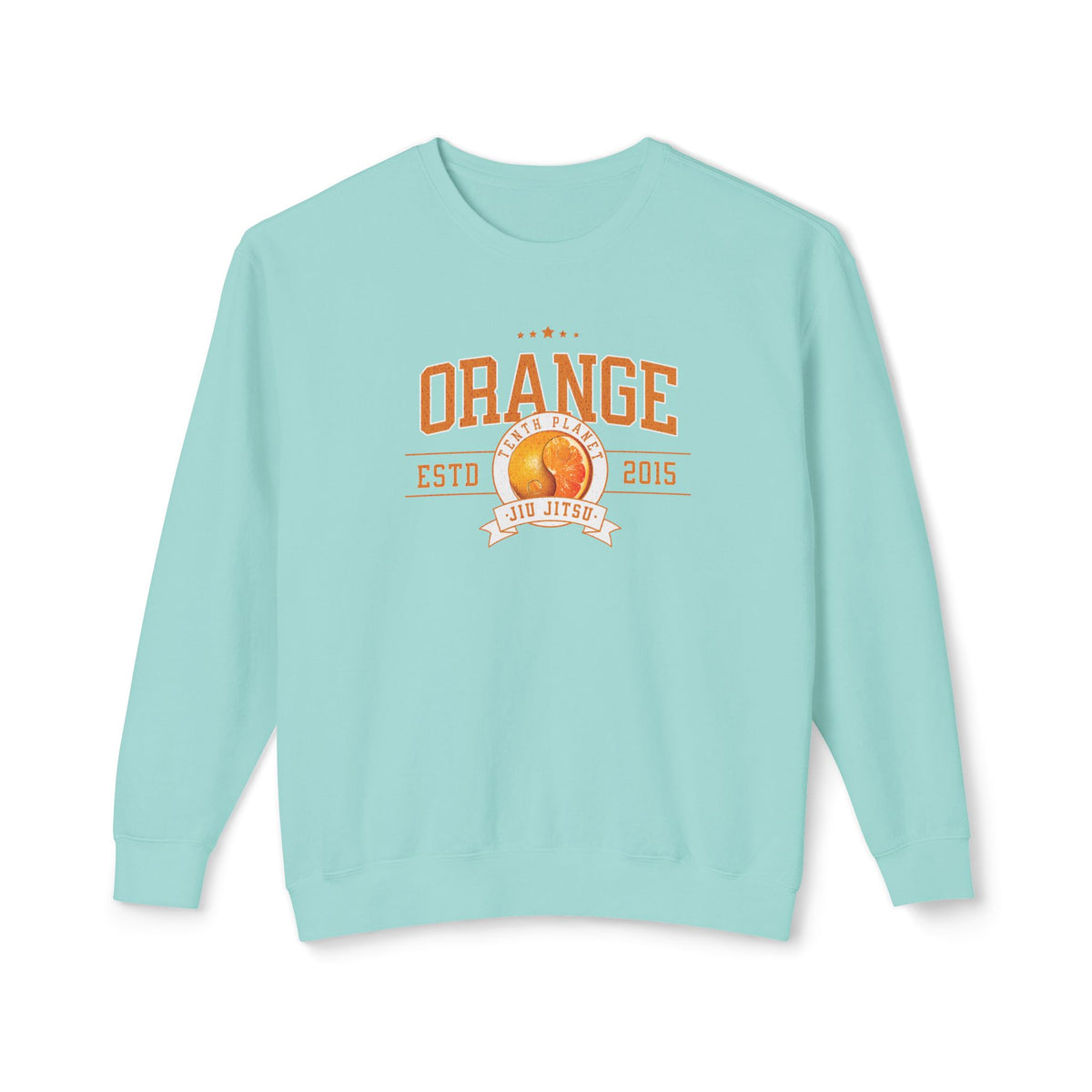 10p Orange College Lightweight Crewneck Sweatshirt