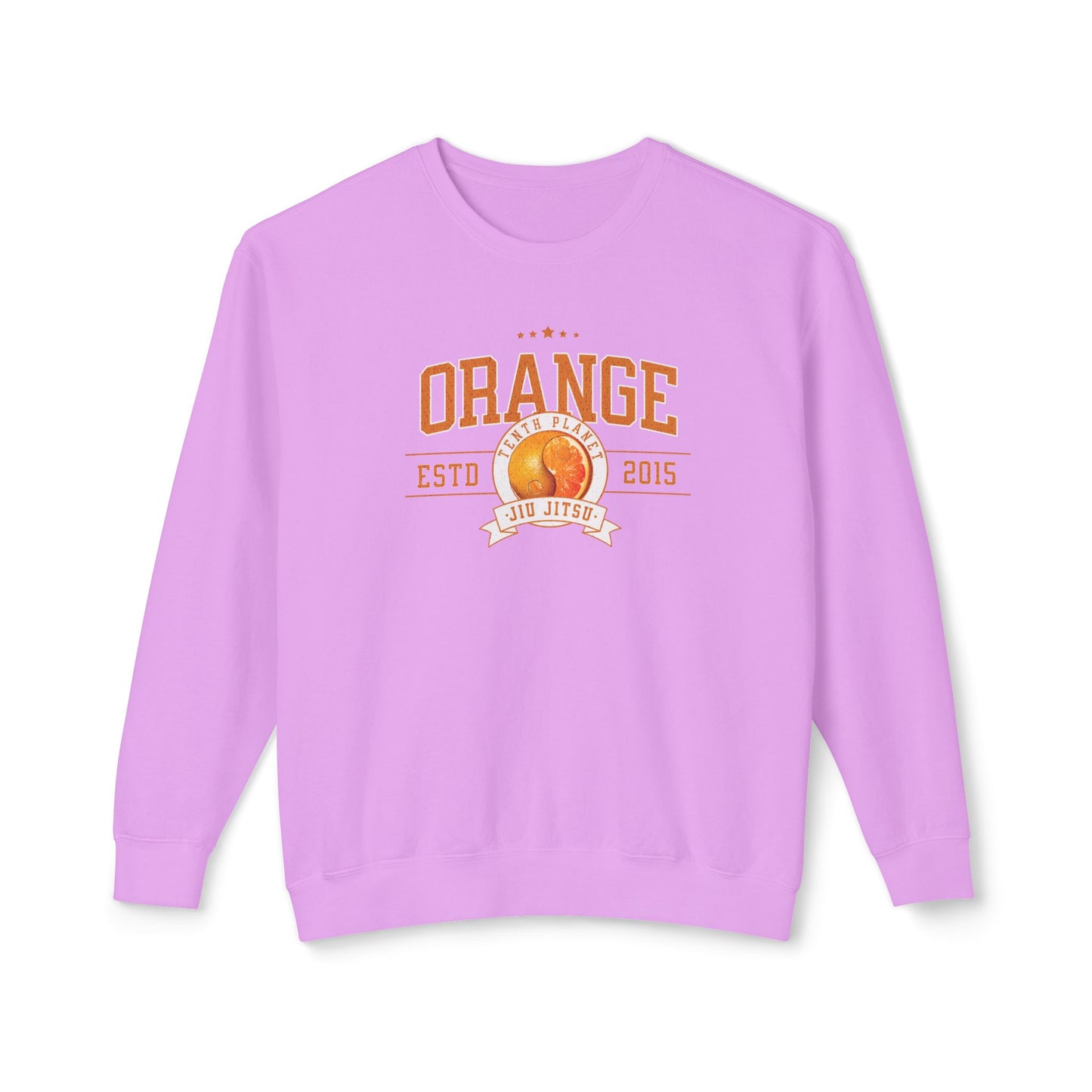 10p Orange College Lightweight Crewneck Sweatshirt
