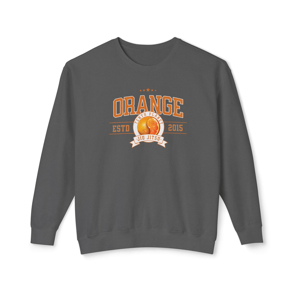 10p Orange College Lightweight Crewneck Sweatshirt