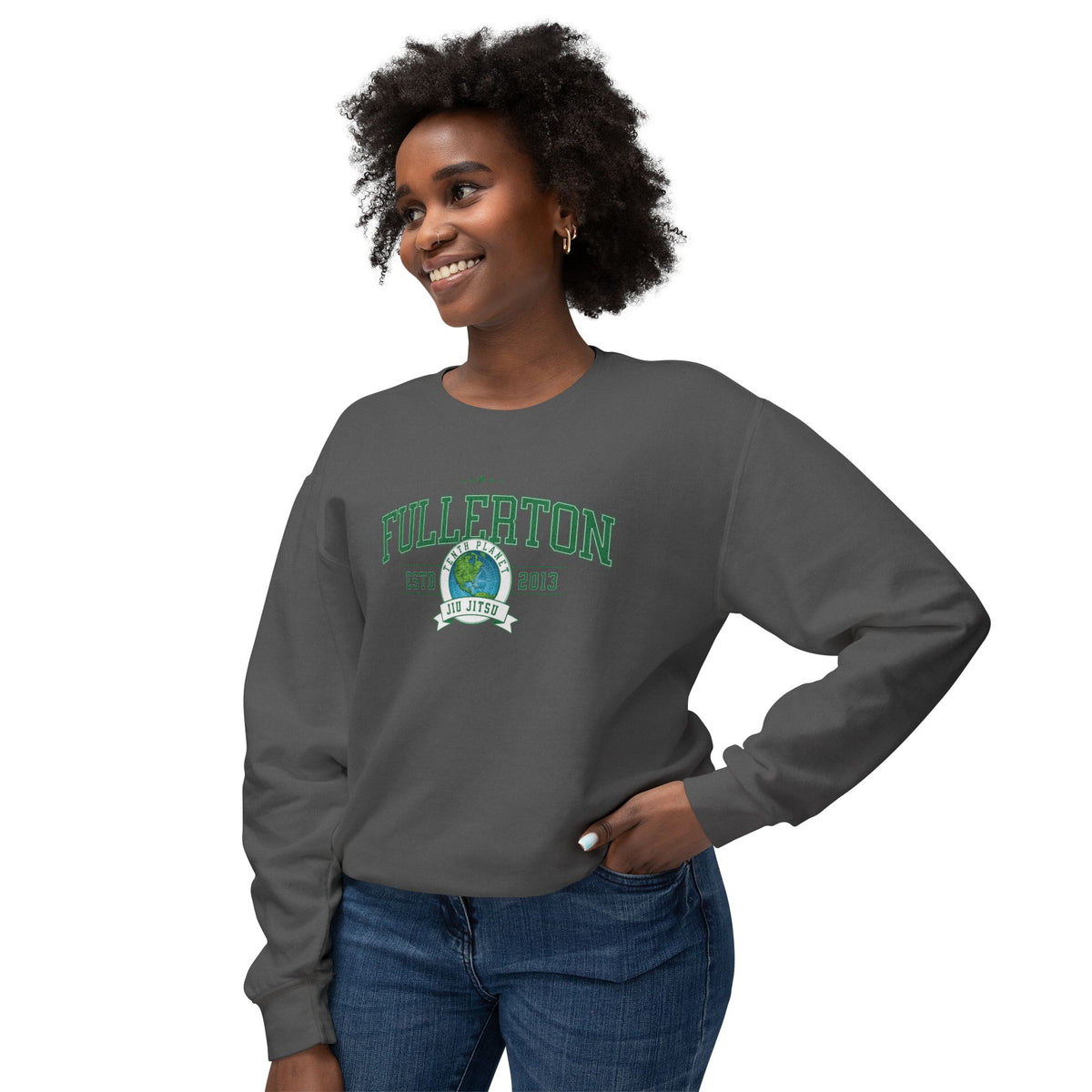 10p Fullerton College Unisex Lightweight Crewneck Sweatshirt