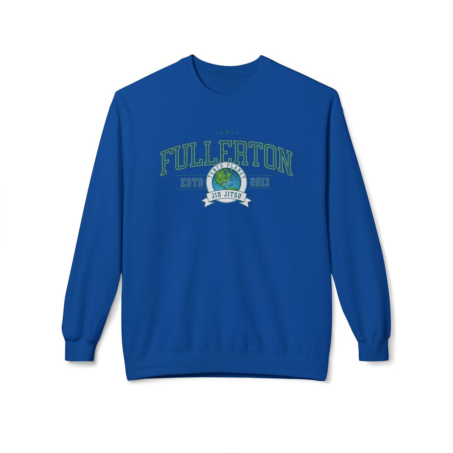 10p Fullerton College Blue font Crewneck Sweatshirt
