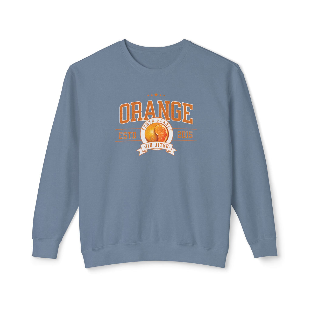 10p Orange College Lightweight Crewneck Sweatshirt