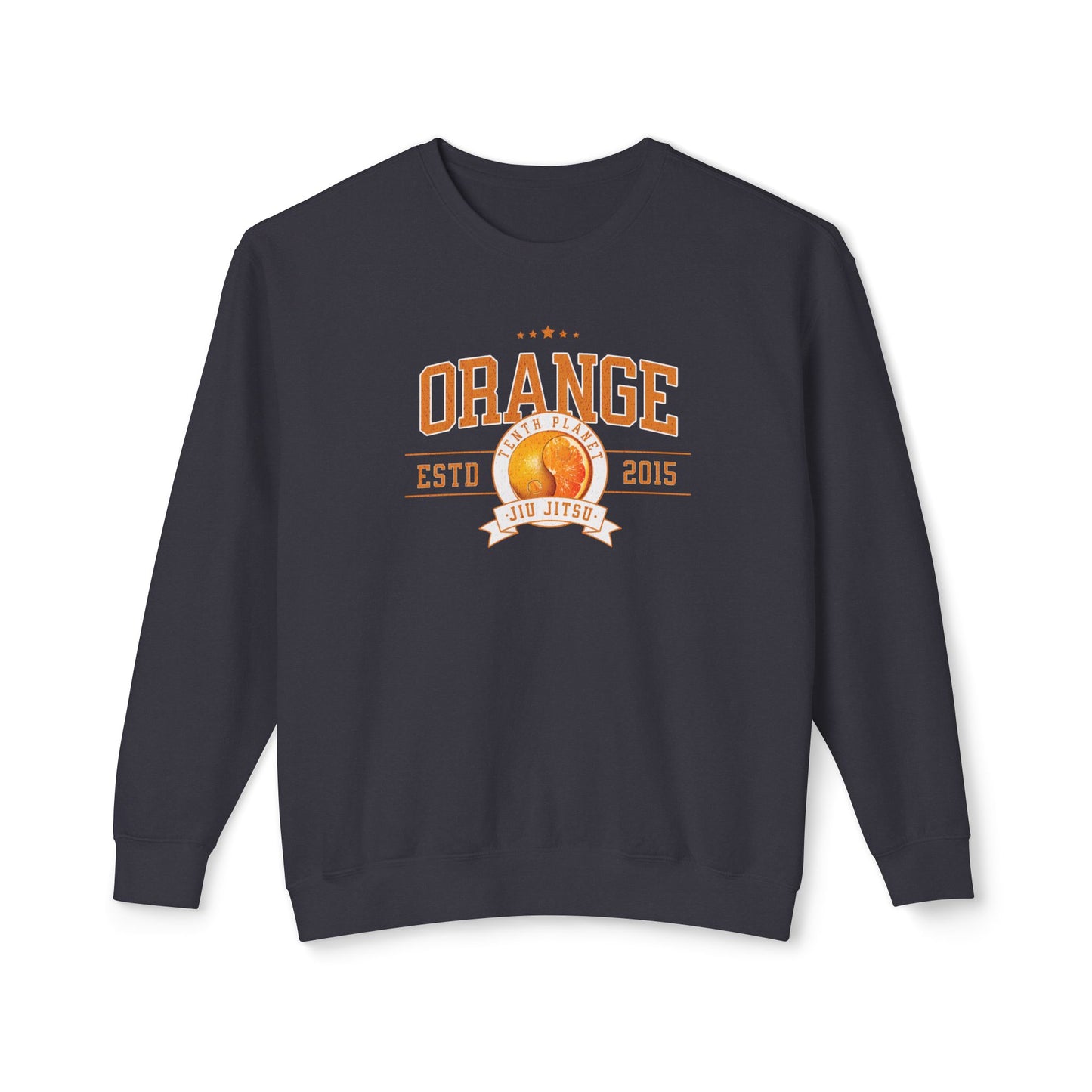 10p Orange College Lightweight Crewneck Sweatshirt