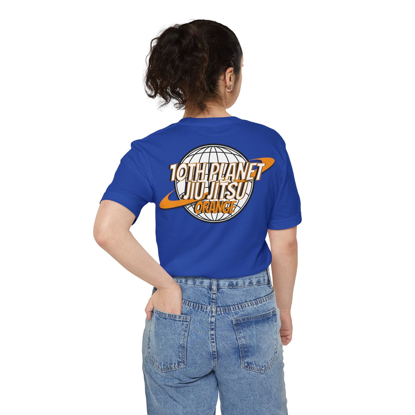 10p Orange toon Unisex Pocket T-shirt