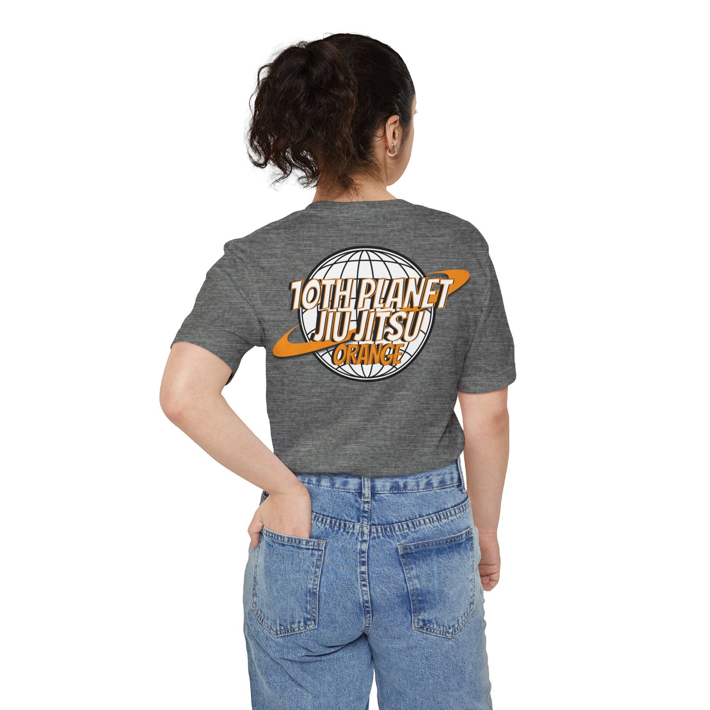 10p Orange toon Unisex Pocket T-shirt