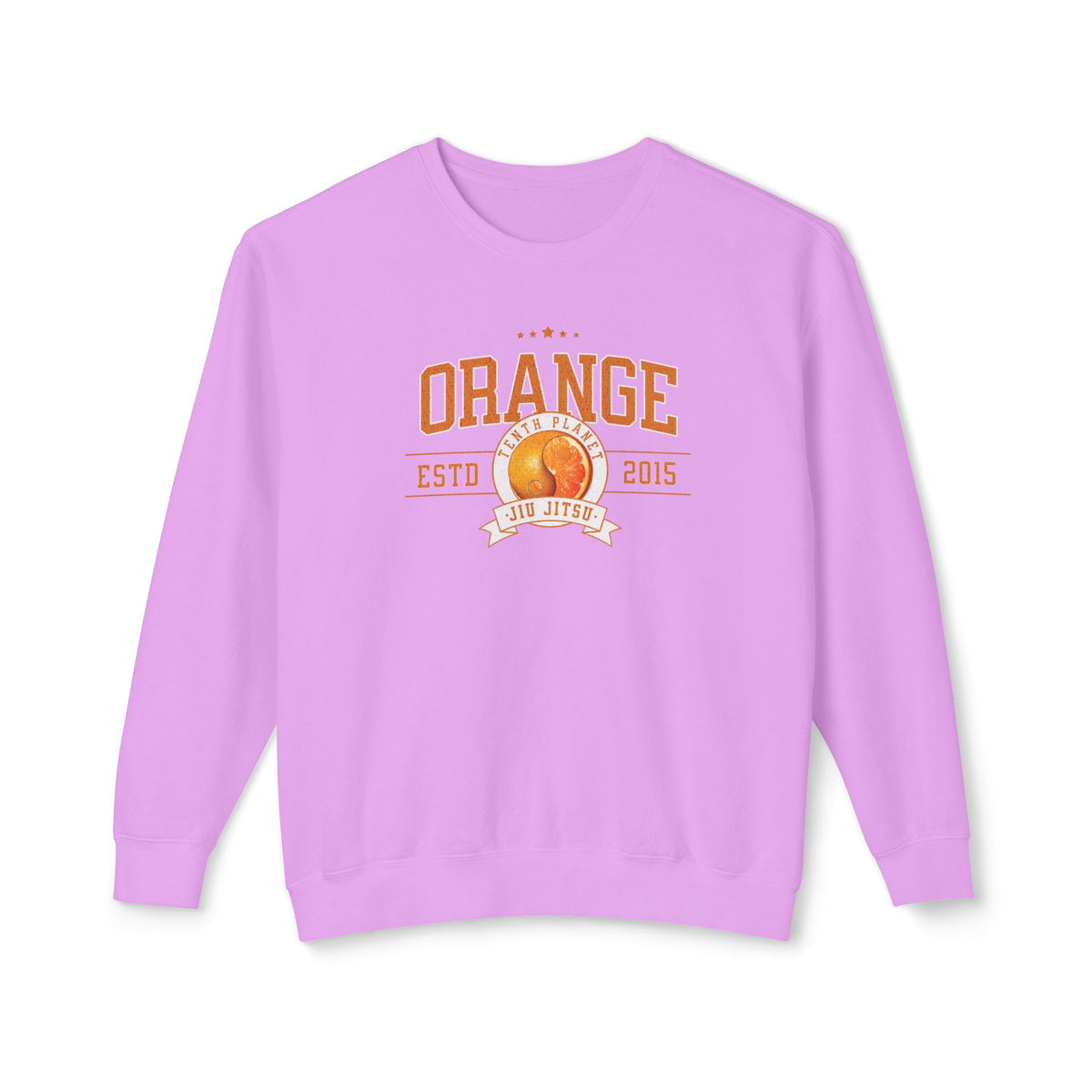 10p Orange College Lightweight Crewneck Sweatshirt