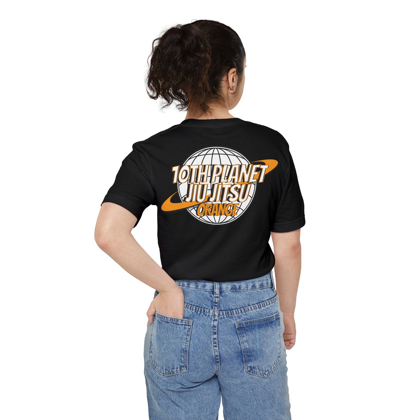 10p Orange toon Unisex Pocket T-shirt
