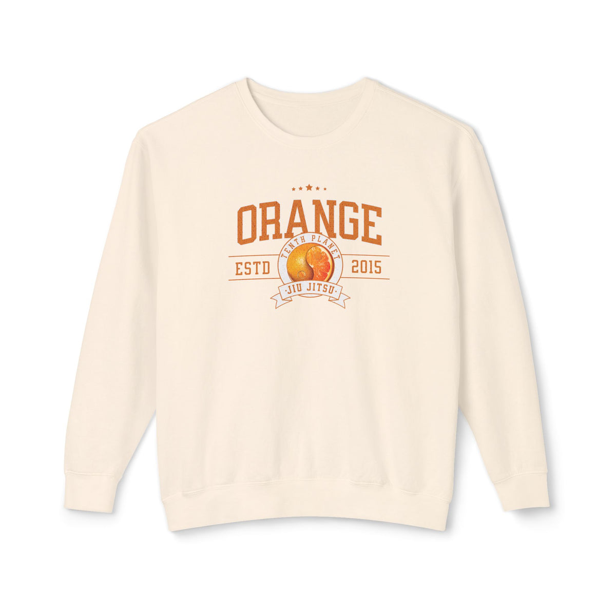 10p Orange College Lightweight Crewneck Sweatshirt