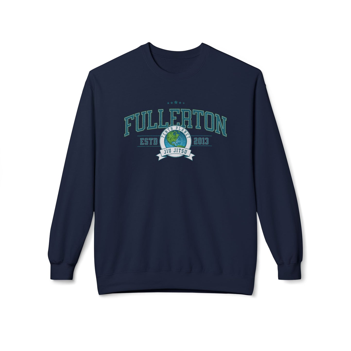 10p Fullerton College Blue font Crewneck Sweatshirt