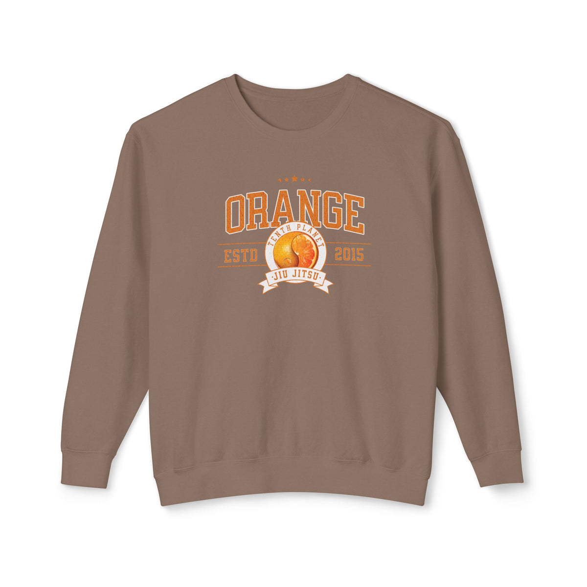 10p Orange College Lightweight Crewneck Sweatshirt