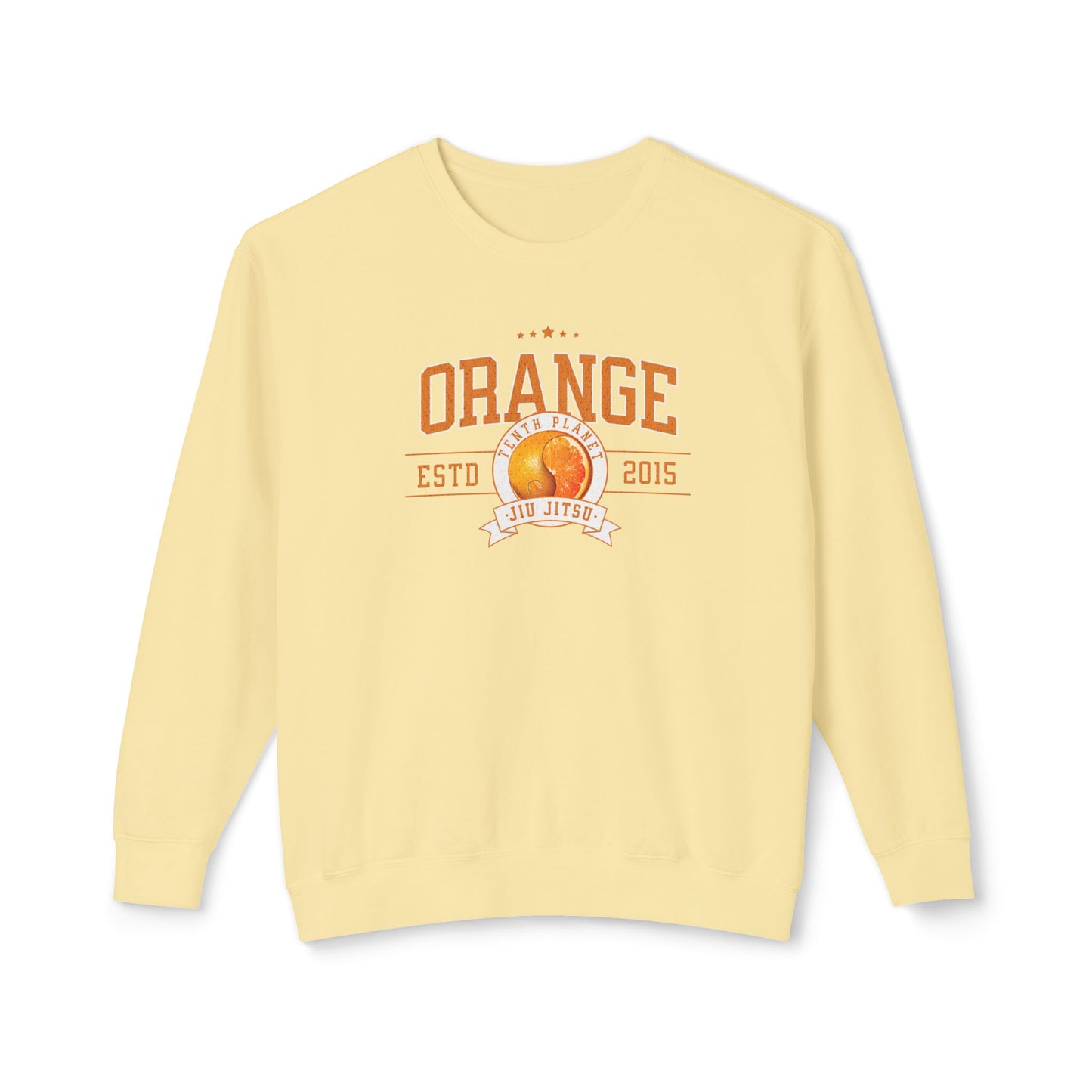 10p Orange College Lightweight Crewneck Sweatshirt