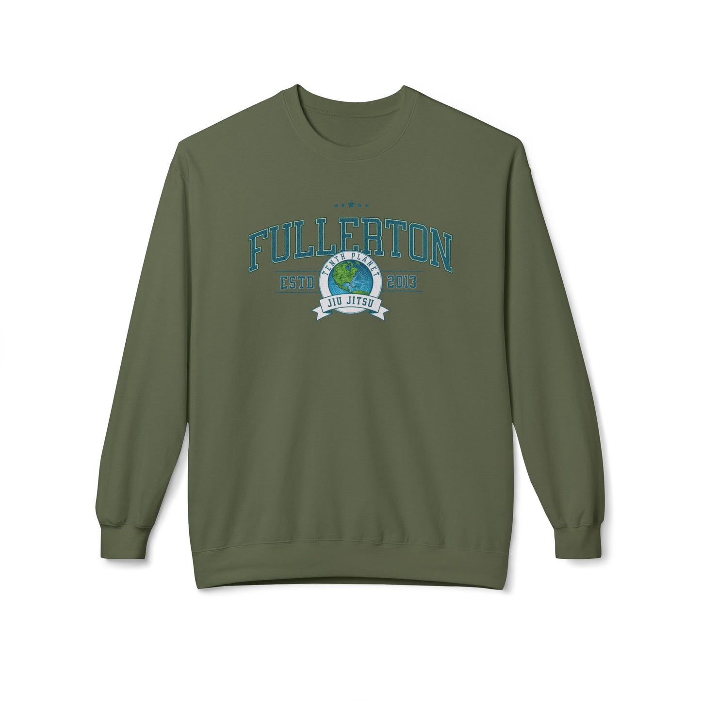 10p Fullerton College Blue font Crewneck Sweatshirt