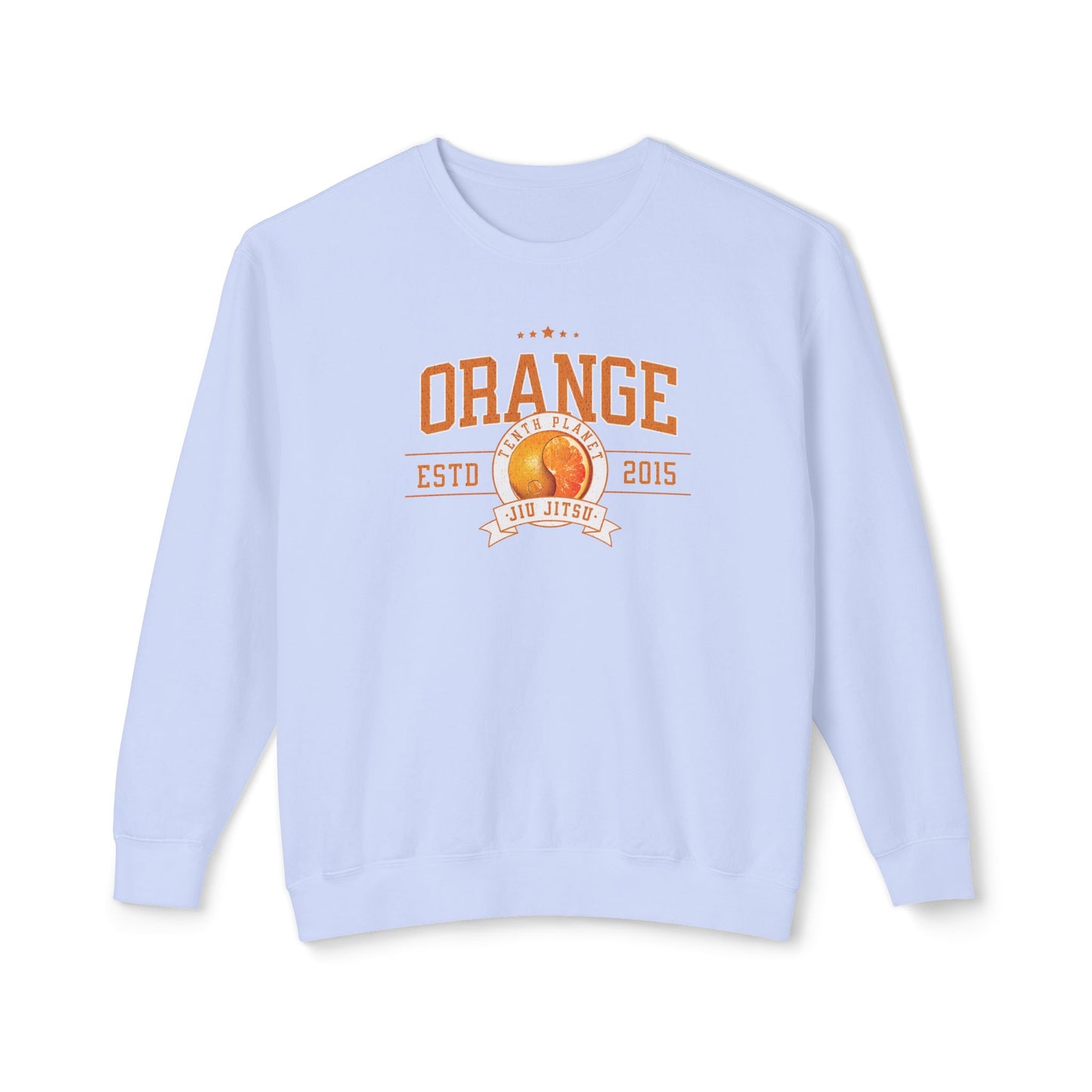 10p Orange College Lightweight Crewneck Sweatshirt