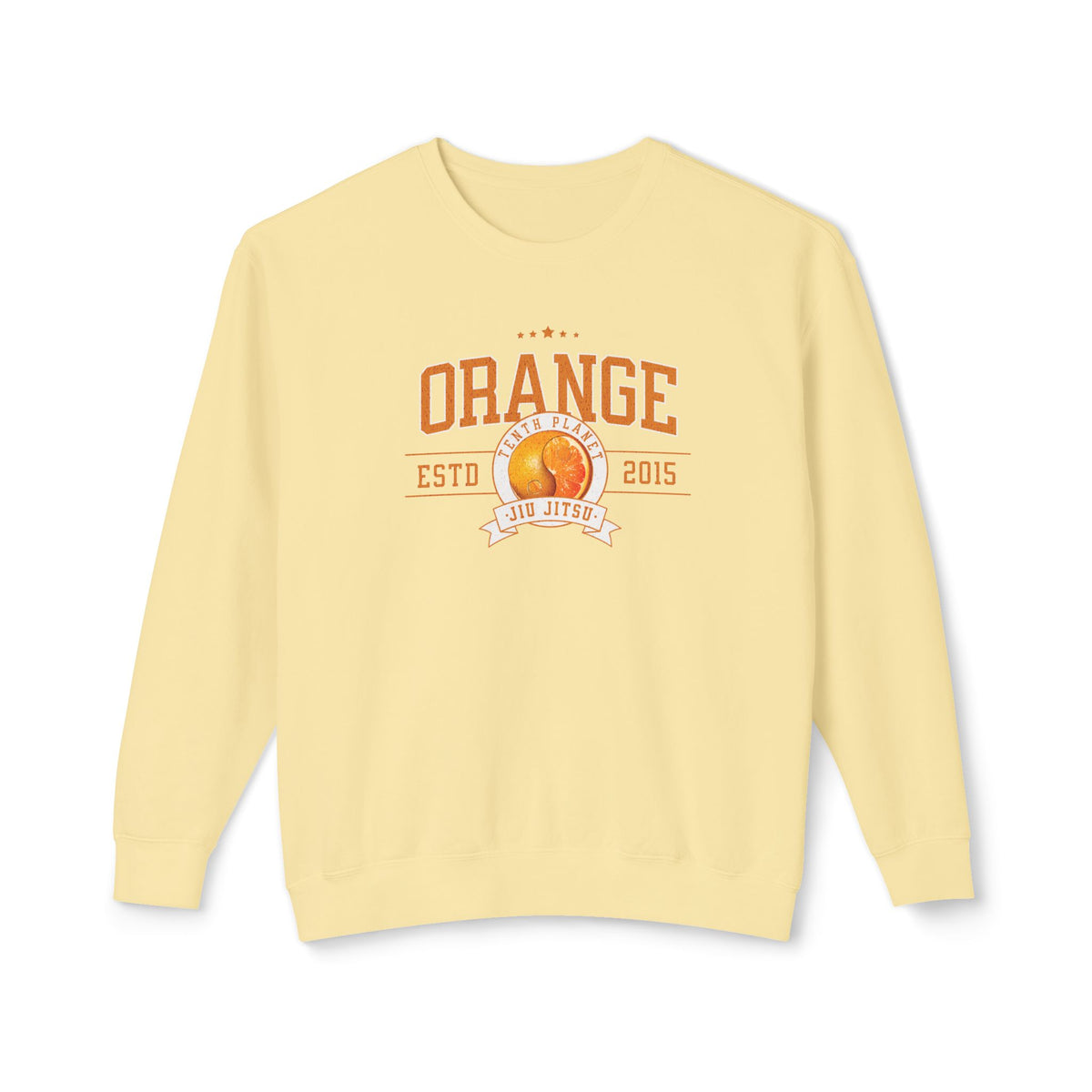 10p Orange College Lightweight Crewneck Sweatshirt