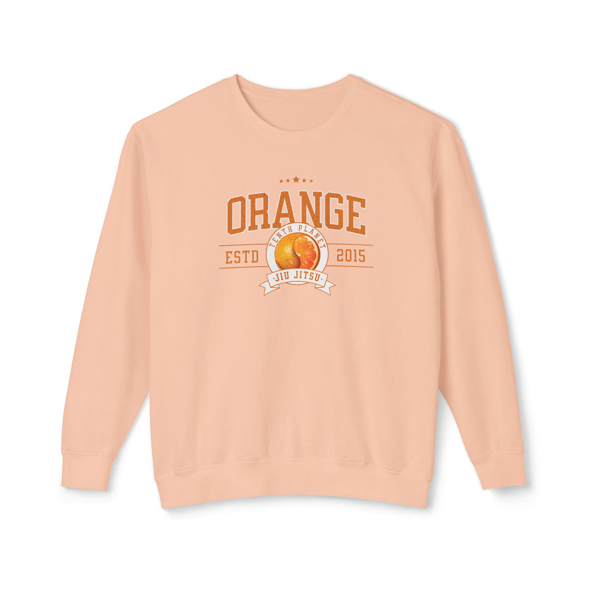 10p Orange College Lightweight Crewneck Sweatshirt