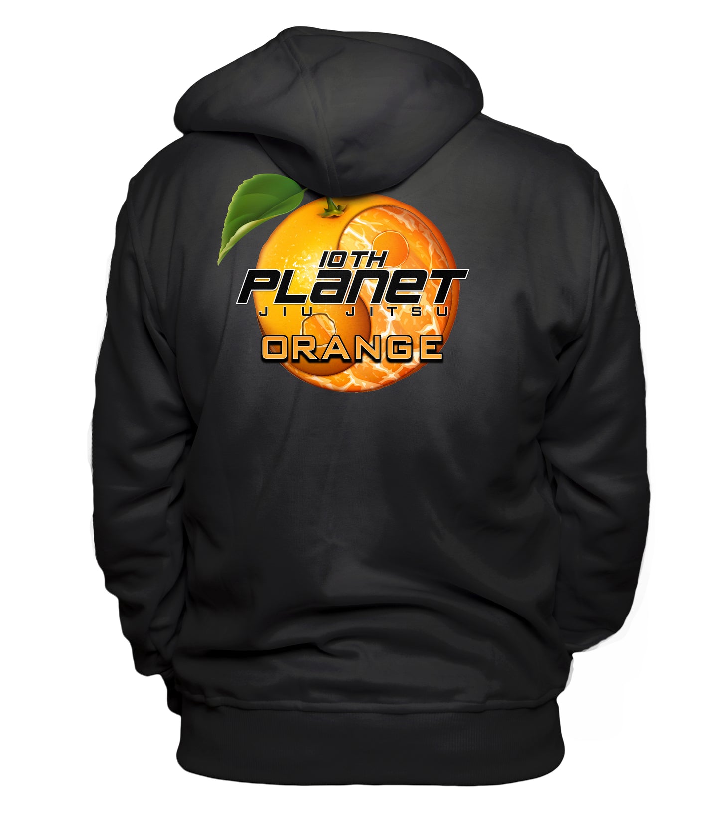10th Planet Orange Ying/Yang Zip Up Hoodie