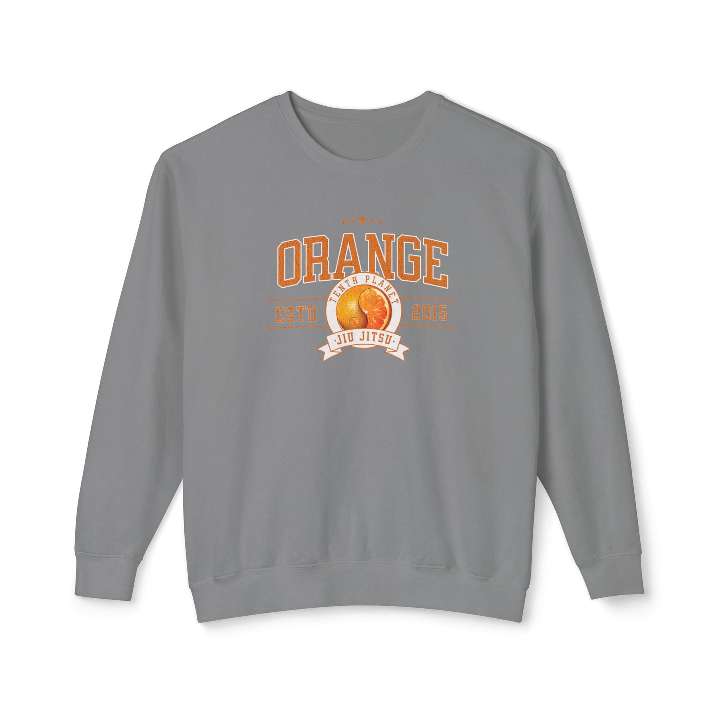 10p Orange College Lightweight Crewneck Sweatshirt