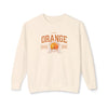 10p Orange College Lightweight Crewneck Sweatshirt