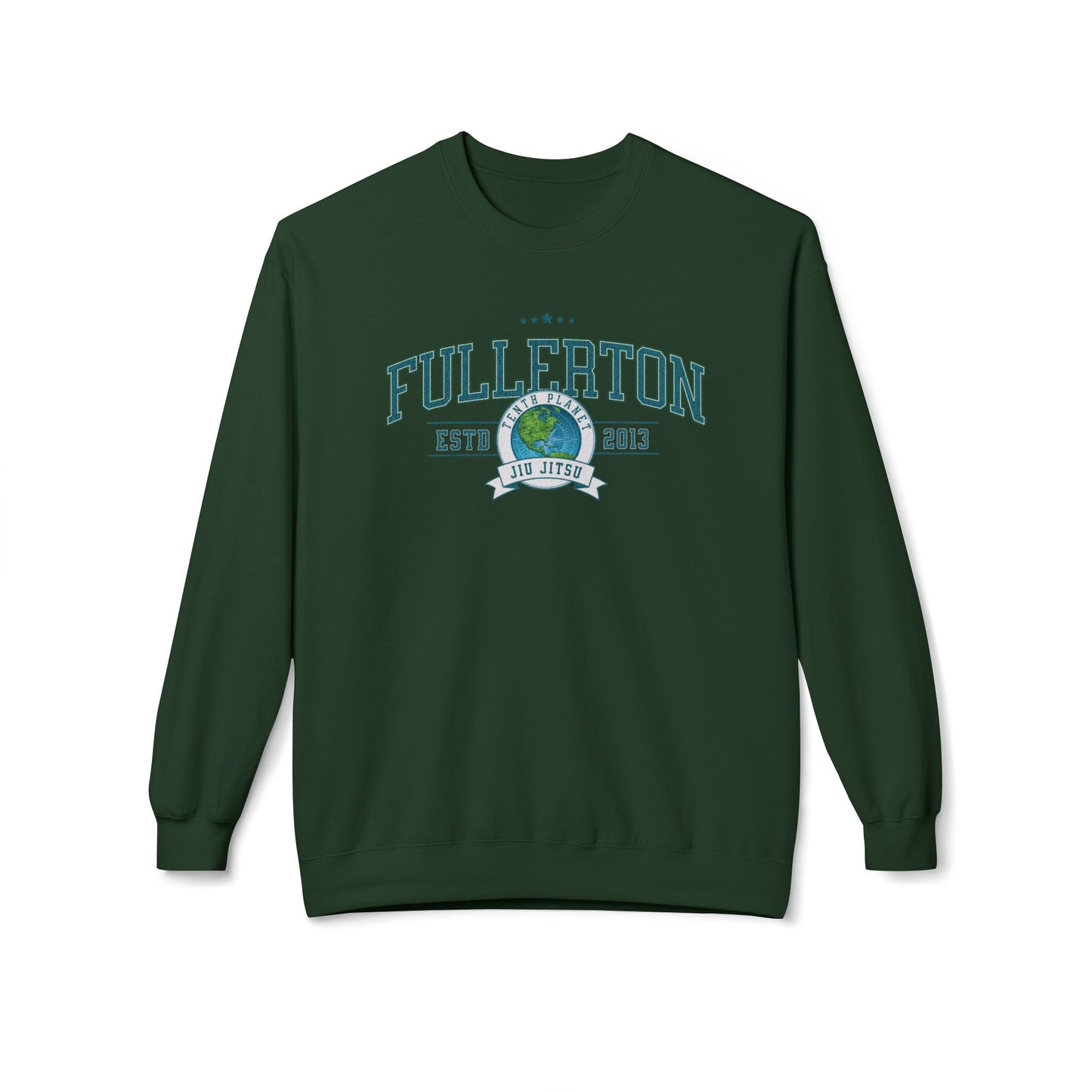 10p Fullerton College Blue font Crewneck Sweatshirt