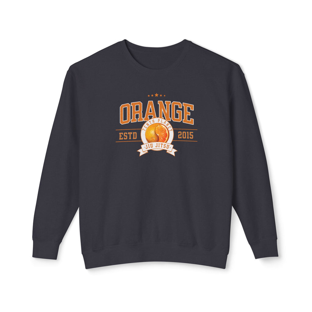 10p Orange College Lightweight Crewneck Sweatshirt