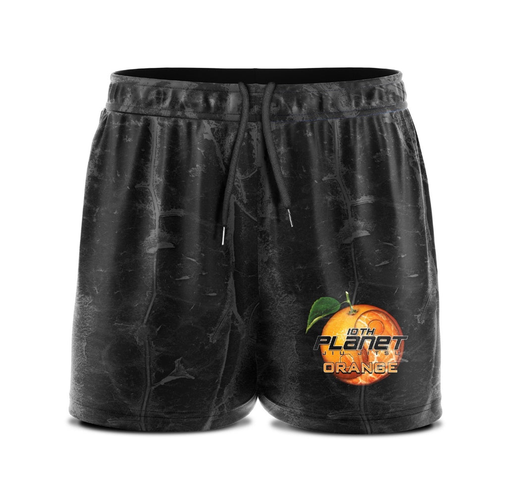 Orange "Yin & Yang" Shorts