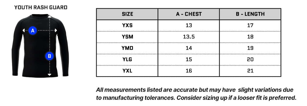 “Youth” New Orange L/S Rashguard