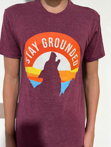 Stay Grounded (Wolf Call)- Burgundy